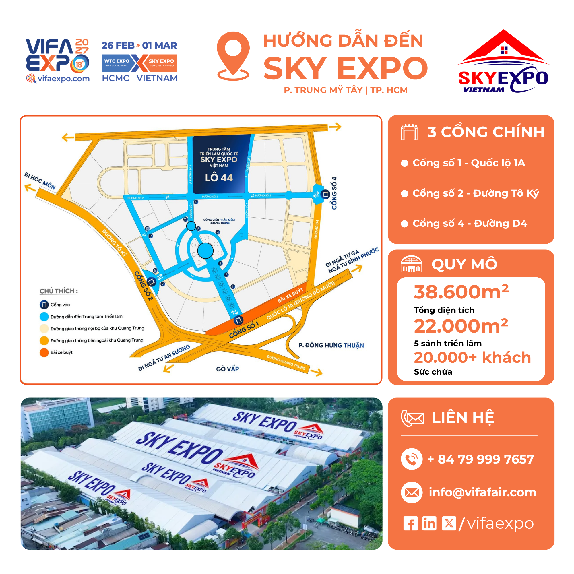 hướng dẫn tới SKY EXPO