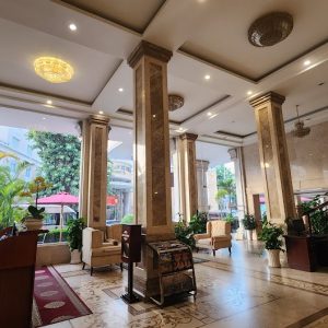 first hotel lobby